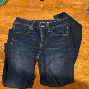 American Eagle Outfitters Women's Navy Skinny Jeans 2Tall